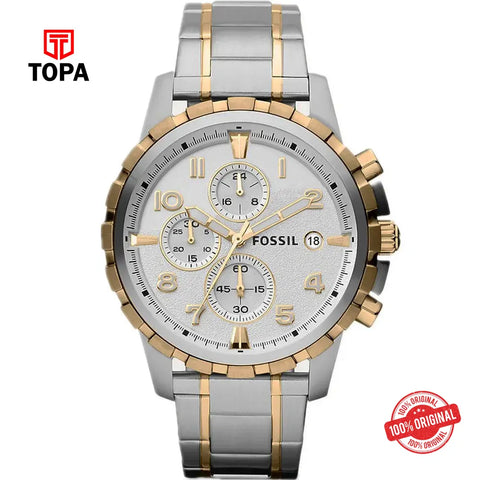 Fossil FS-4795 Dean Metal Band Men Watch - Topa