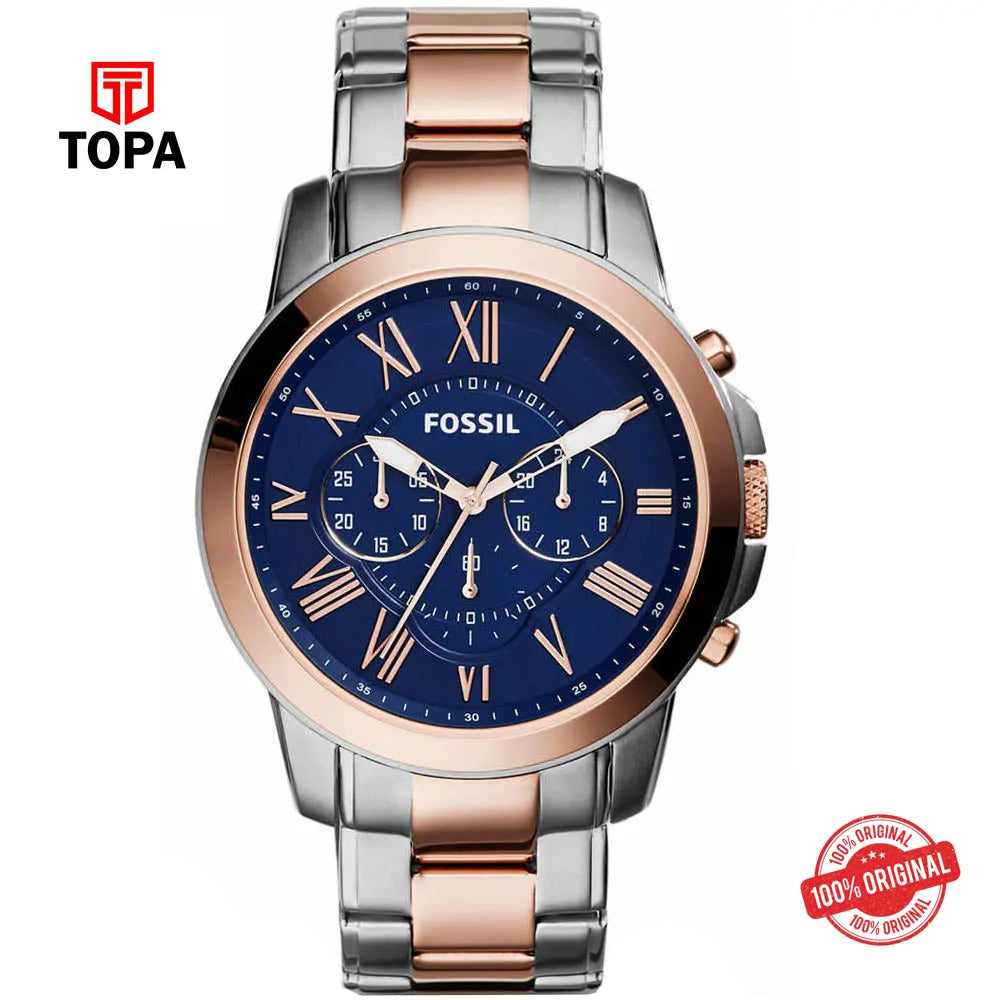 Fossil FS-5024 Metal Band Men's Watch - Topa