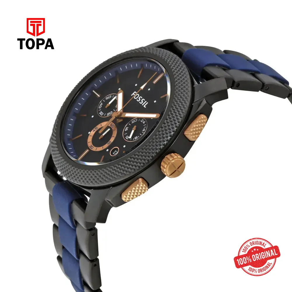 Fossil FS-5164 Machine Metal Band Men Watch - Topa