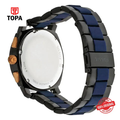 Fossil FS-5164 Machine Metal Band Men Watch - Topa