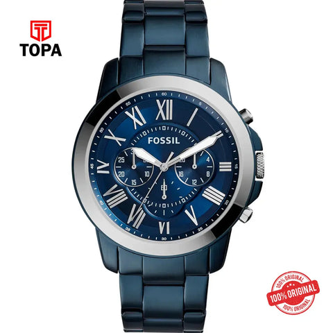 Fossil FS-5230 Grant Metal Band Men Watch - Topa