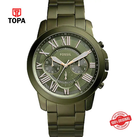 Fossil FS-5375 Grant Metal Band Men Watch - Topa
