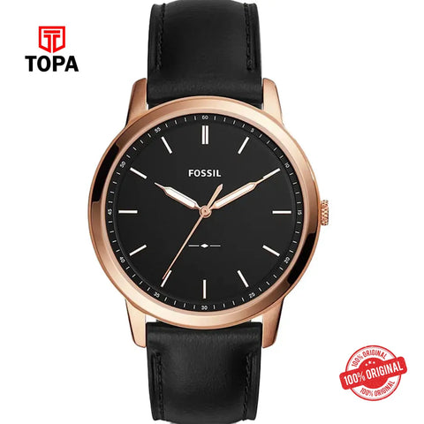 Fossil FS-5376 Leather Band Men Watch - Topa
