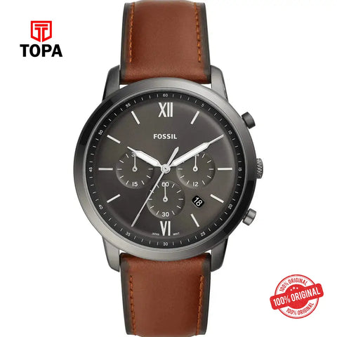 Fossil FS-5512 Neutra Leather Band Men Watch - Topa