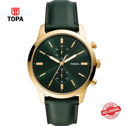 Fossil FS-5599 Townsman Leather Band Men Watch - Topa