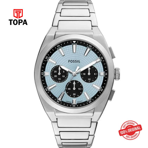 Fossil FS-6105 Everett Metal Band Men Watch - Topa