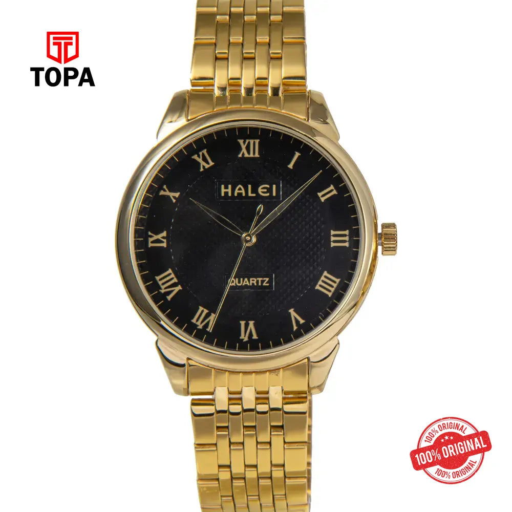 Halei 492L-09 Metal Band Women Watch - Topa