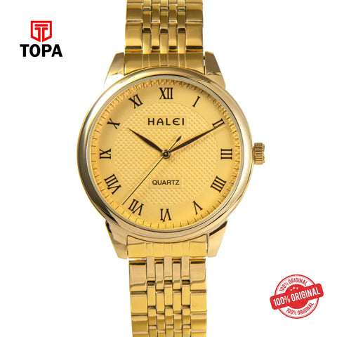 Halei 492L-16 Metal Band Women Watch - Topa