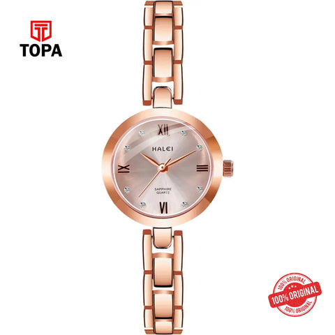 Halei 5009L-10 Metal Band Women Watch - Topa