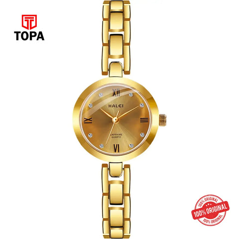 Halei 5009L-16 Metal Band Women Watch - Topa