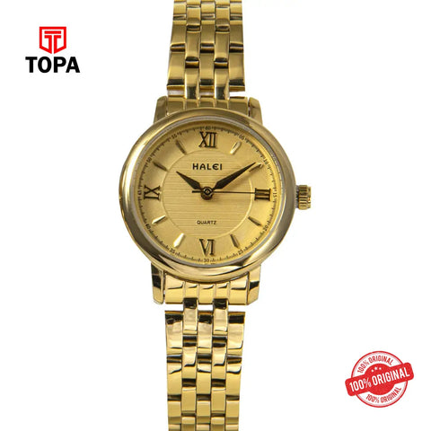 Halei 550L-GLD Metal Band Women Watch - Topa