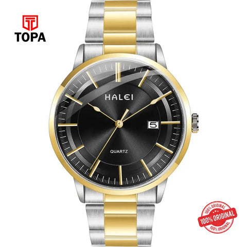 Halei 565L-01 Metal Band Women Watch - Topa