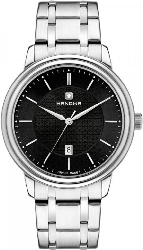 Hanowa 16-5087.04.007 Quartz Analog Men's Watch with black dial