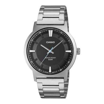 Casio MTP-B220D-1A Men's Analog Watch with Stainless Steel, Mineral Glass