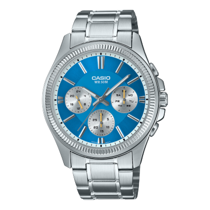 Casio MTP-1375D-2A2 Men's Analog Watch Stainless Steel Bracelet Water Resistant