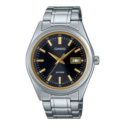 Casio MTP-B180D-1A2 Men's Analog Watch with Stainless Steel, Mineral Glass
