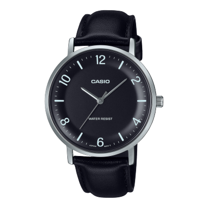 Casio MTP-VT03L-1B Men's Analog Watch Stainless Steel Bracelet Water Resistant
