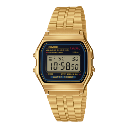 Casio A159WGEA-1DF Men's Analog Watch with Mineral Glass