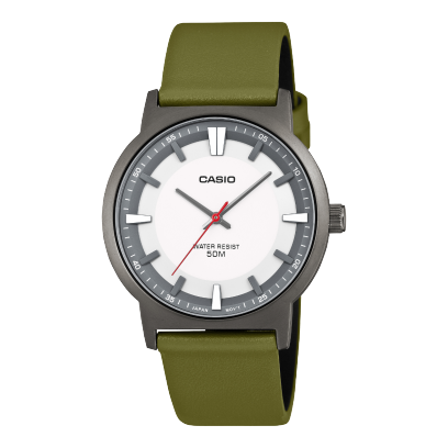 Casio MTP-B220BL-7A Men's Analog Watch with Stainless Steel, Mineral Glass