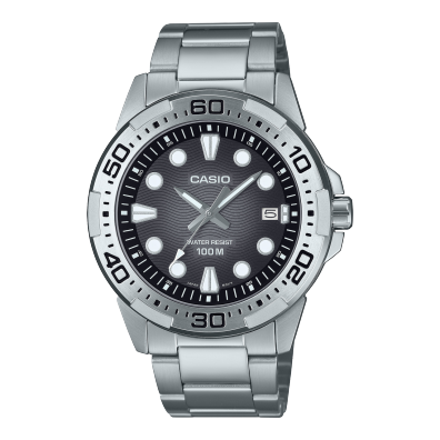 Casio MTD-140D-1A Men's Analog Watch Stainless Steel Bracelet Water Resistant