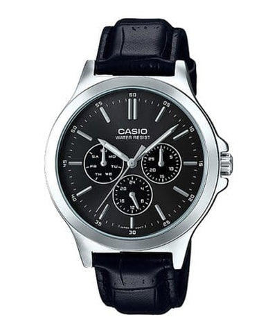 Casio MTP-V300L-1A Men's Analog Watch Leather Band Water Resistant