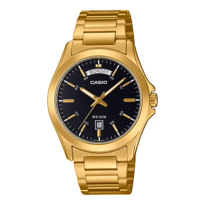 Casio MTP-1370G-1A Men's Analog Watch Stainless Steel Bracelet Water Resistant