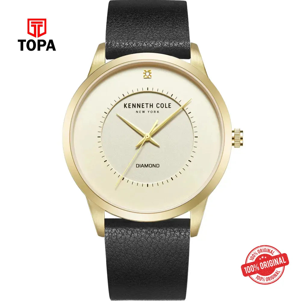 Kenneth Cole KCWGA2221401 Leather Band Men Watch - Topa