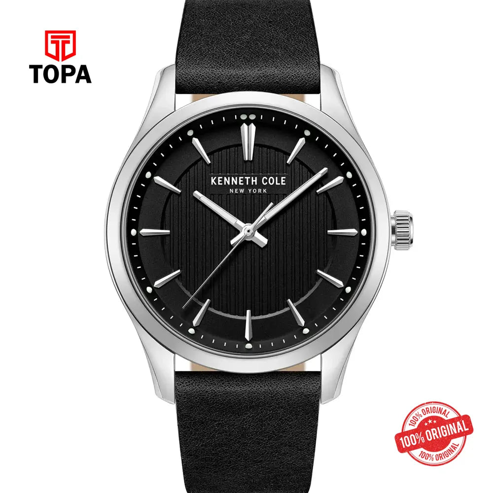 Kenneth Cole KCWGA2234504 Leather Band Men Watch - Topa