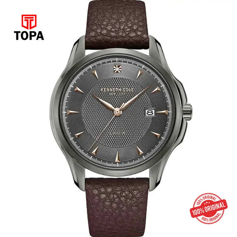Kenneth Cole KCWGB2221701 Leather Band Men Watch - Topa