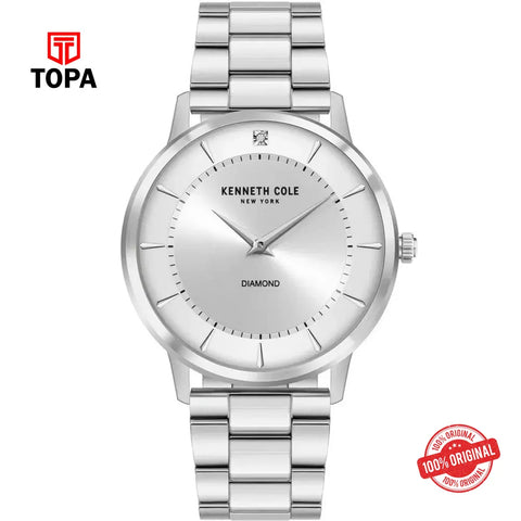 Kenneth Cole KCWGG2106304 Diamond Metal Band Men Watch - Topa