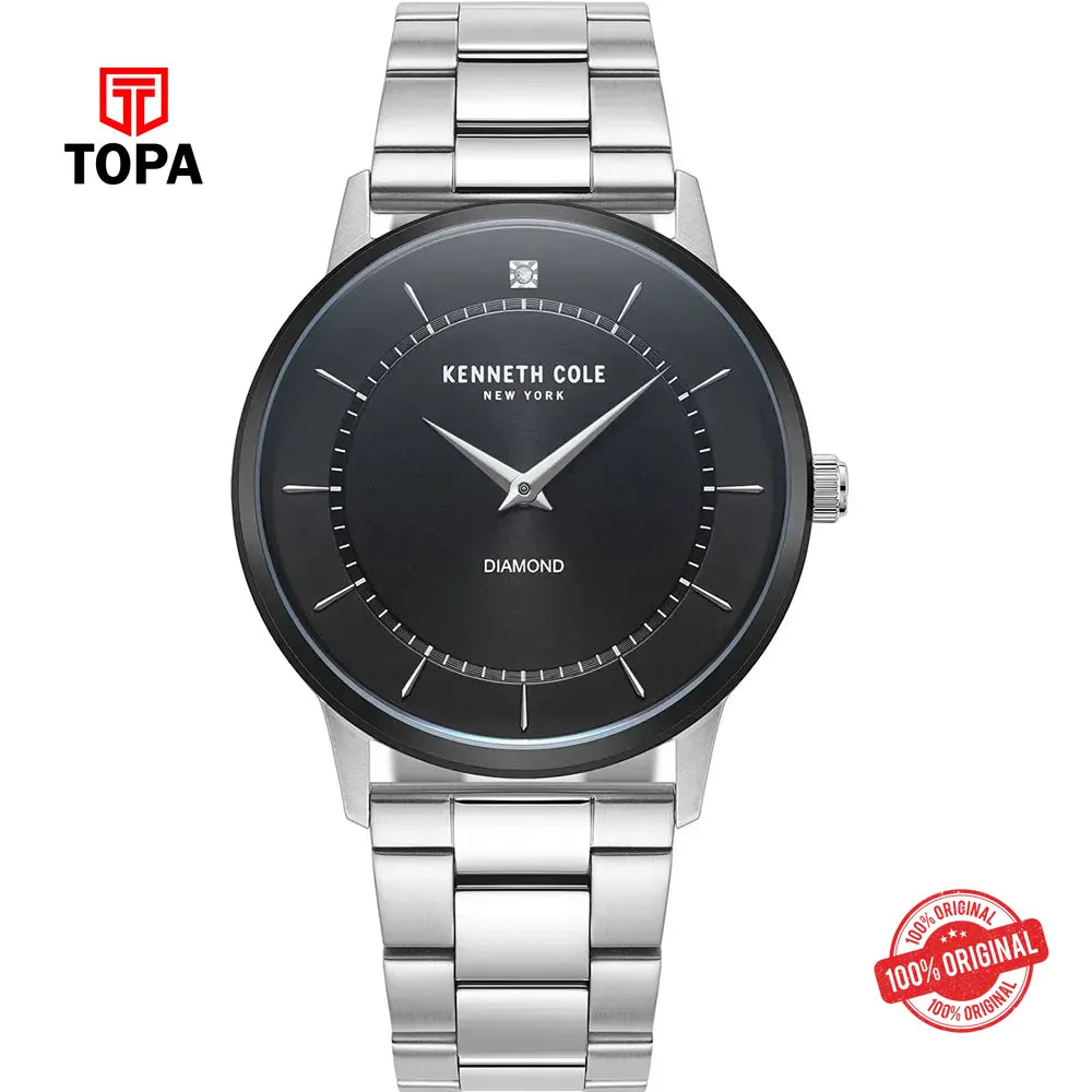 Kenneth Cole KCWGG2217606 Diamond Metal Band Men Watch - Topa