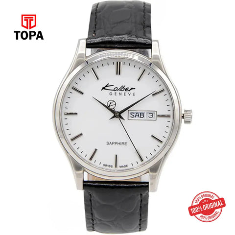 Kolber K6016.10.1052 Leather Band Men Watch - Topa
