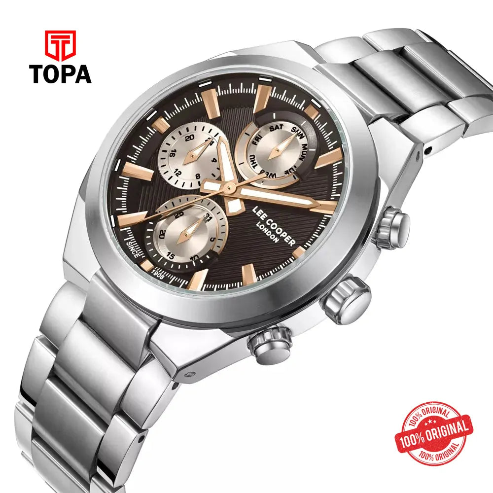 Lee Cooper LC08294.340 Metal Band Men Watch - Topa