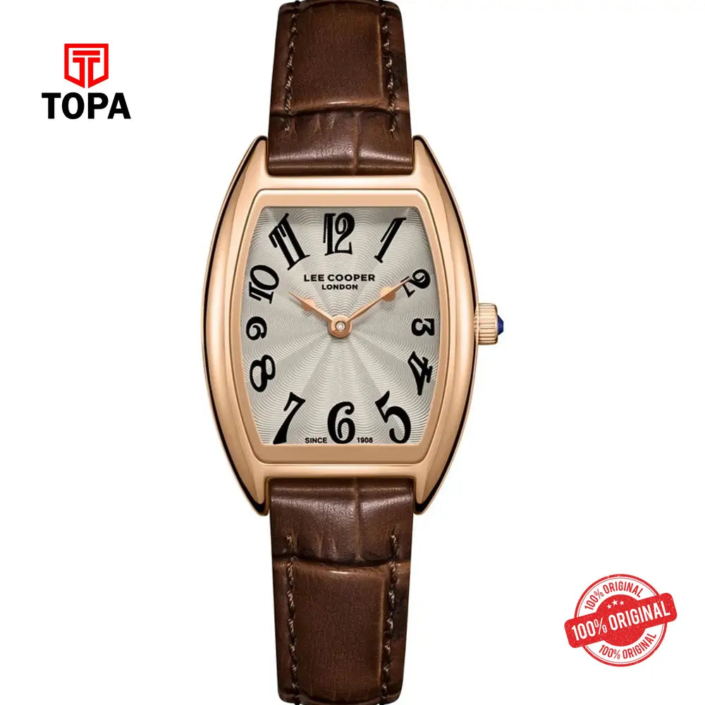 Lee Cooper LC08315.462 Leather Band Women Watch - Topa