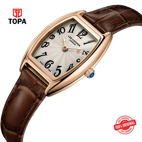 Lee Cooper LC08315.462 Leather Band Women Watch - Topa