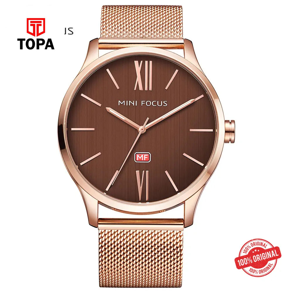 Mini Focus MF0018G-02 Mesh Chain Men's Watch - Topa