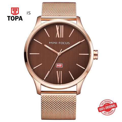 Mini Focus MF0018G-02 Mesh Chain Men's Watch - Topa