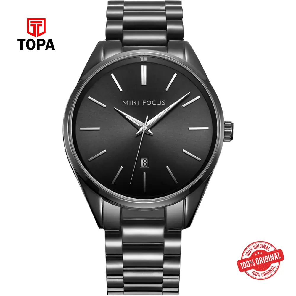 Mini Focus MF0050G-01 Metal Band Men Watch - Topa