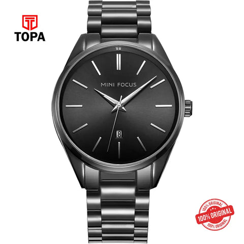 Mini Focus MF0050G-01 Metal Band Men Watch - Topa