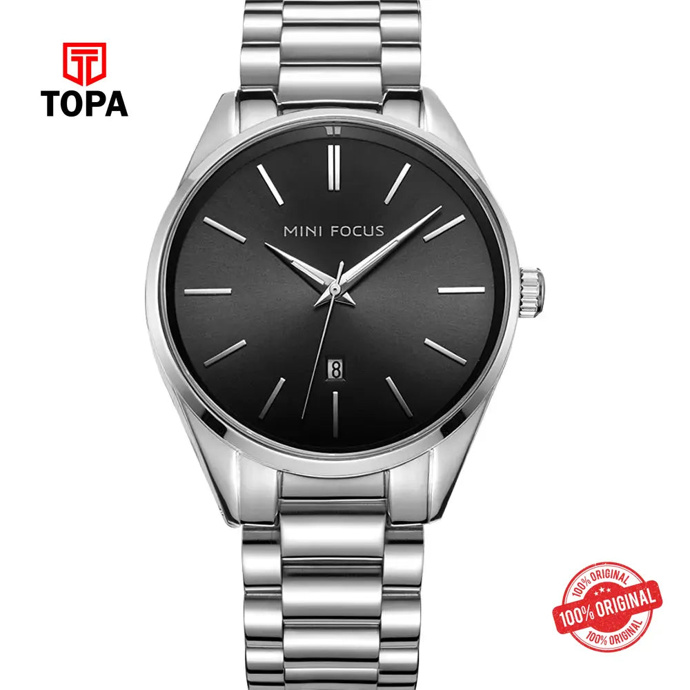 Mini Focus MF0050G-03 Metal Band Men Watch - Topa
