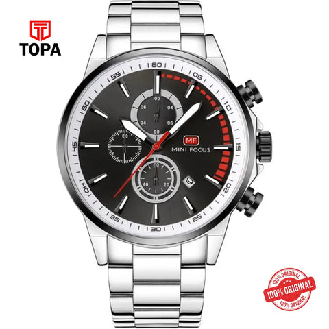 Mini Focus MF0085G-03 Metal Band Men Watch - Topa