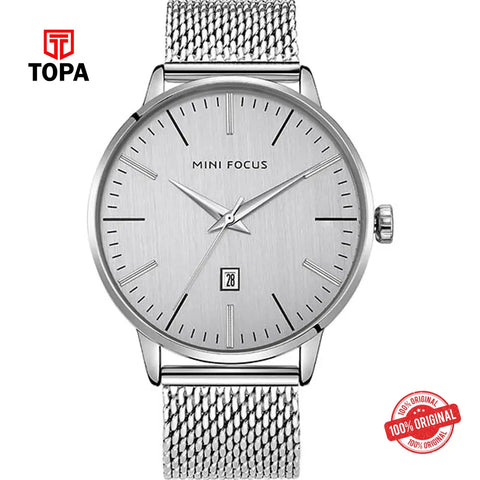 Mini Focus MF0115G-05 Mesh Band Men Watch - Topa
