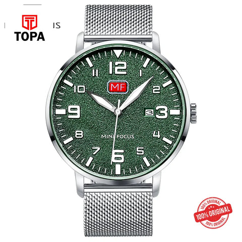 Mini Focus MF0158G-07 Mesh Band Men’s Watch - Topa
