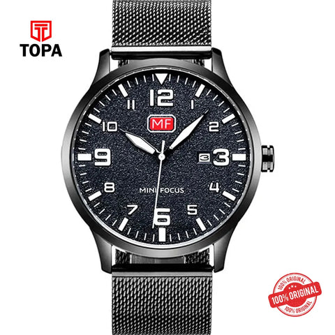 Mini Focus MF0158G-08 Mesh Band Men’s Watch - Topa