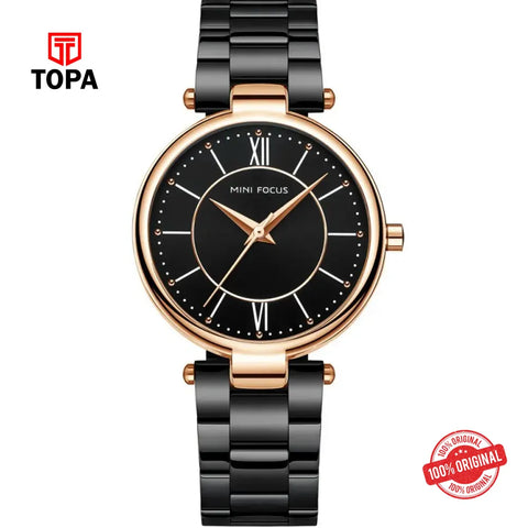 Mini Focus MF0189L-03 Metal Band Women Watch - Topa