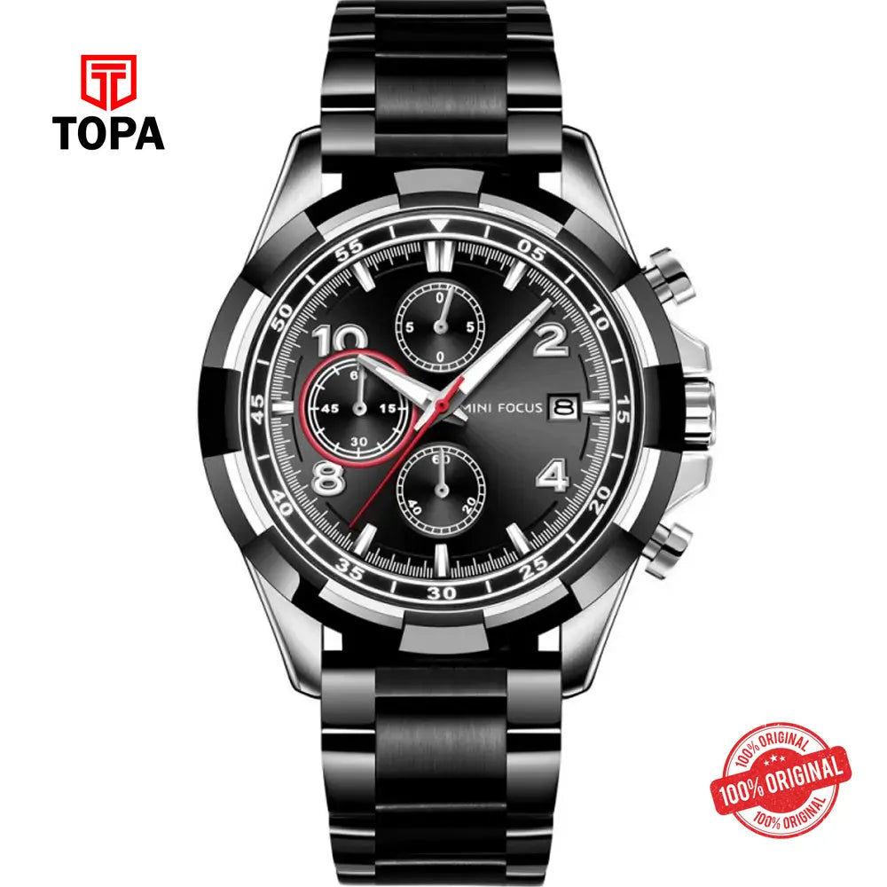 Mini Focus MF0198G-04 Metal Band Men Watch - Topa