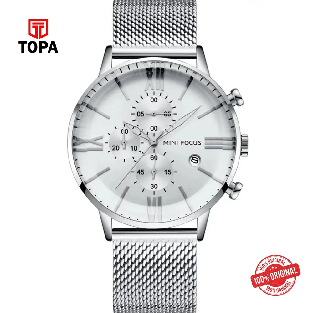 Mini Focus MF0236G-01 Mesh Band Men Watch - Topa