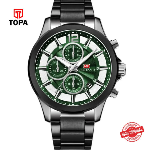 Mini Focus MF0237G-03 Metal Band Men Watch - Topa