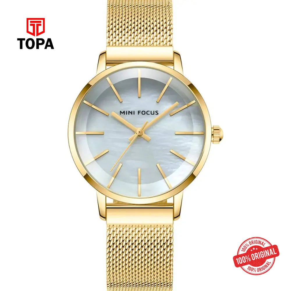 Mini Focus MF0257L-01 Mesh Band Women Watch - Topa