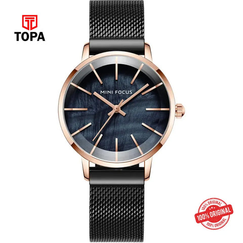 Mini Focus MF0257L-03 Mesh Band Women Watch - Topa